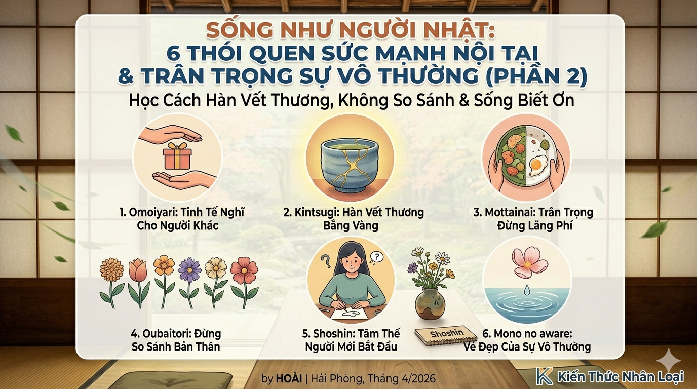 Tham khảo 12 thói quen của người Nhật – Những điều nhỏ giúp cuộc sống bình yên hơn – Bài 1