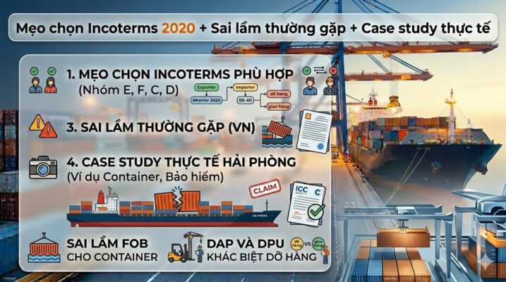 Series XNK thực chiến #2.4: Mẹo chọn Incoterms 2020 + Sai lầm thường gặp + Case study thực tế từ Hải Phòng